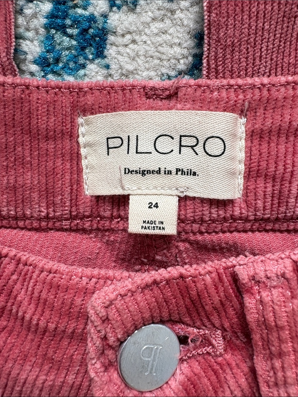 Pilcro The Yaya Mid Rise Corduroy Crop Flare Jeans - Picture 2 of 13